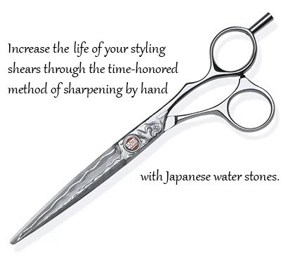 Scissors on a dark background